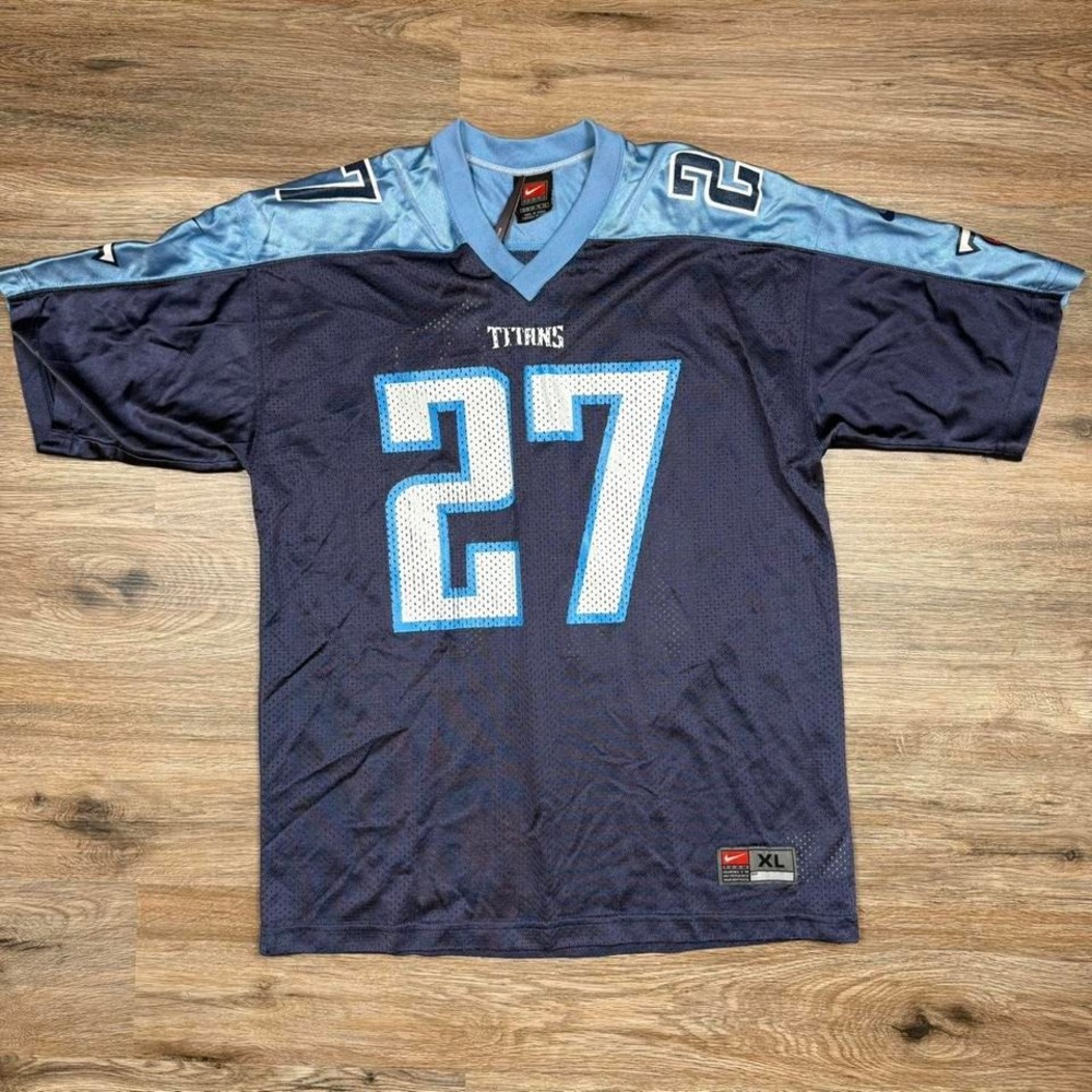 Vintage‎ 90s nike team tag tennessee titans george NFL jersey